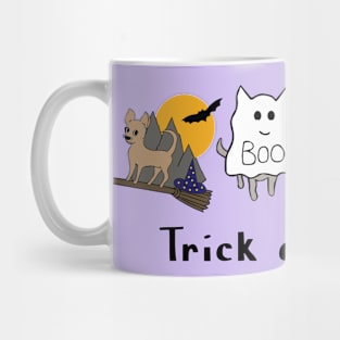 Lilac Halloween Chis - Smooth coat chihuahuas - Halloween Chihuahua Tee Mug